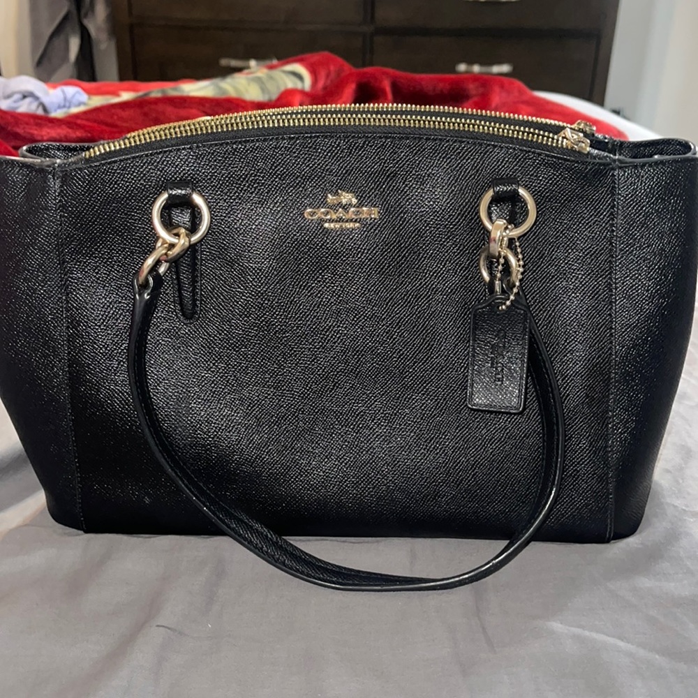 Black coach purse